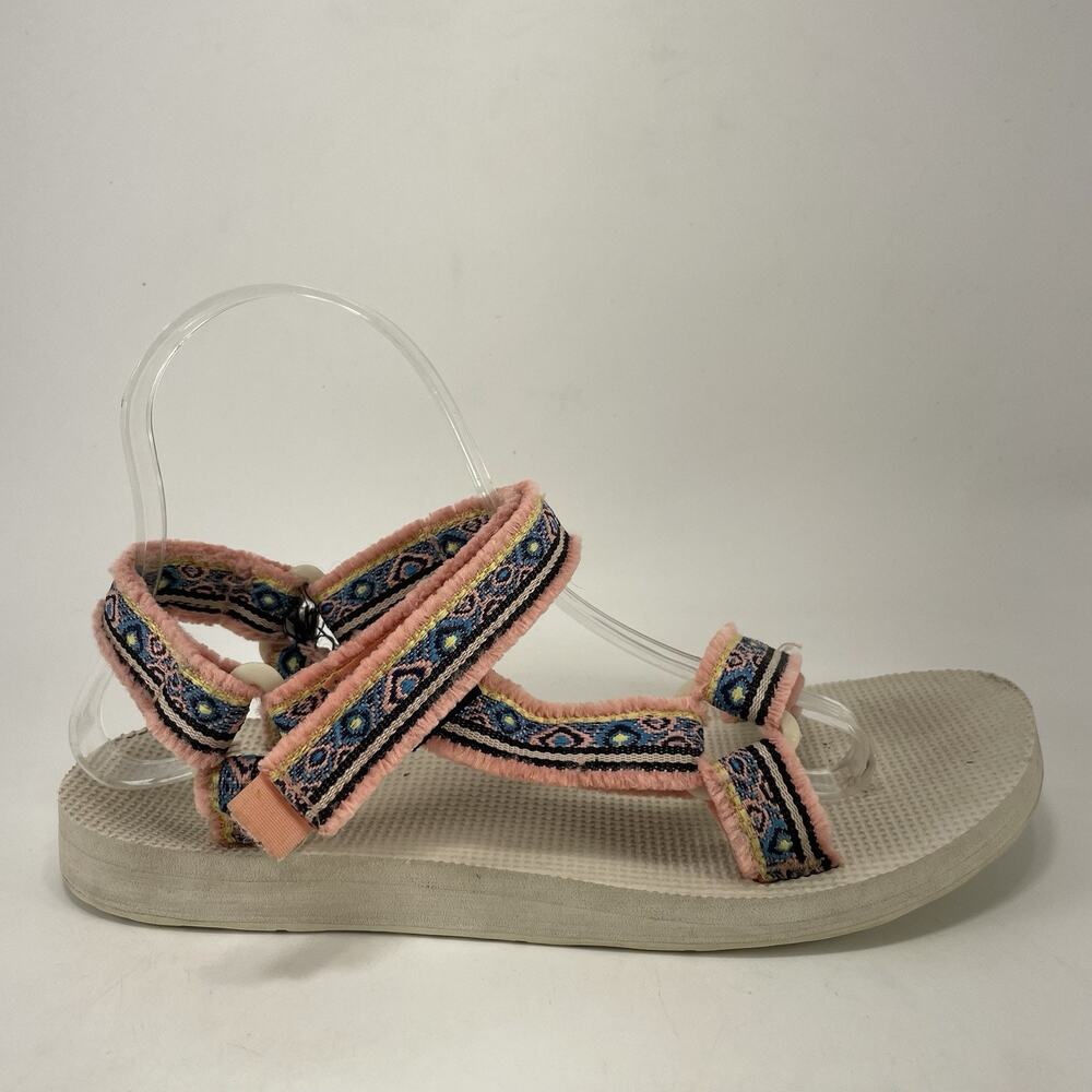 Teva Original Universal Maressa Pink Woven Strappy Sandals Womens Size 8 Hiking